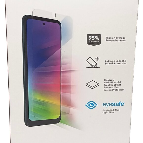 Zagg Screen Protector For Motorola Moto G Power 2022 Phone Glass Visionguard New - Picture 2 of 3